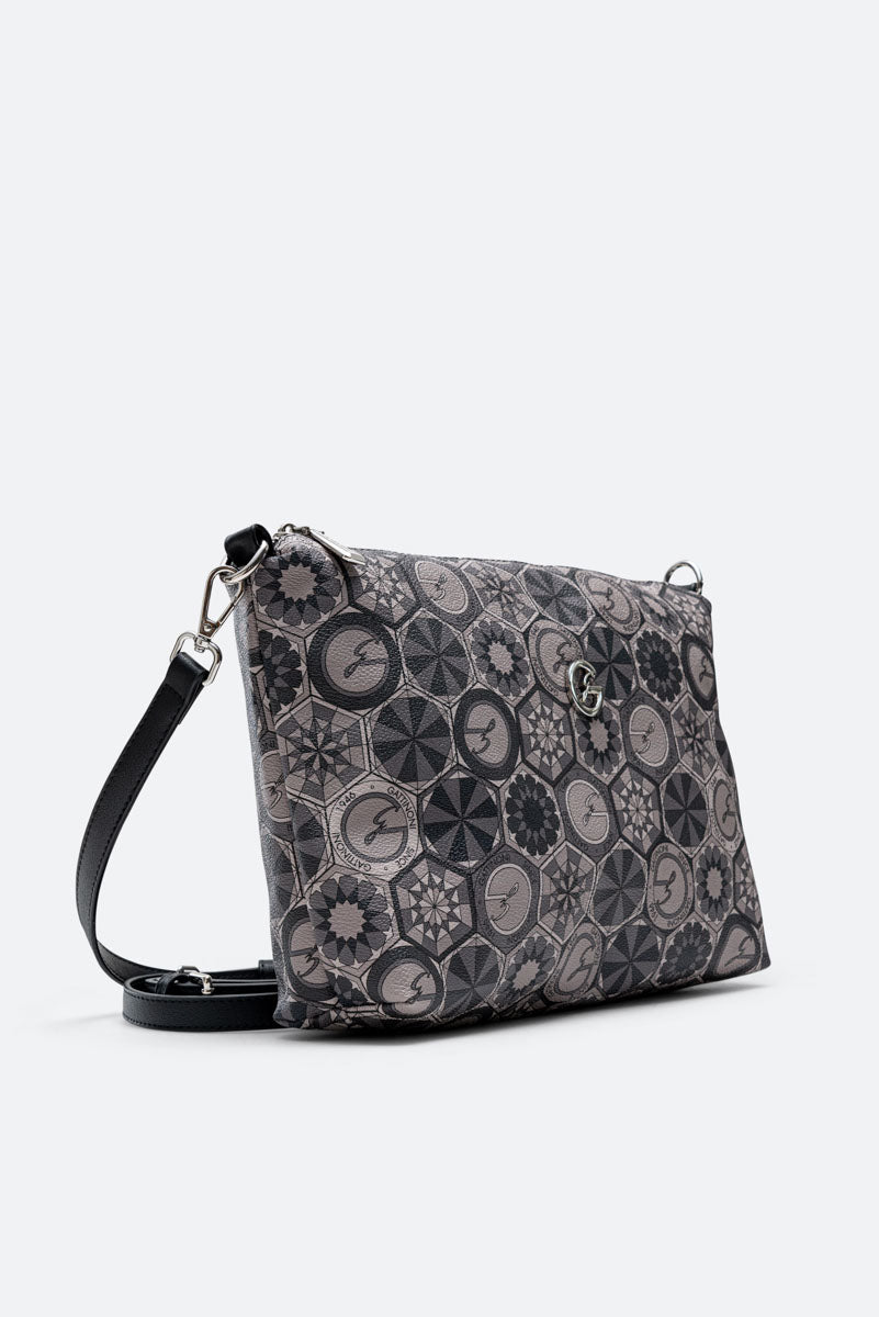 Bolsa de Compras Reversível Média Teodosia Fumaça