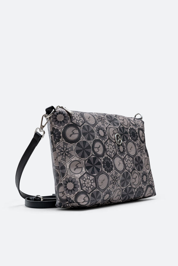 Bolsa de Compras Reversível Média Teodosia Fumaça