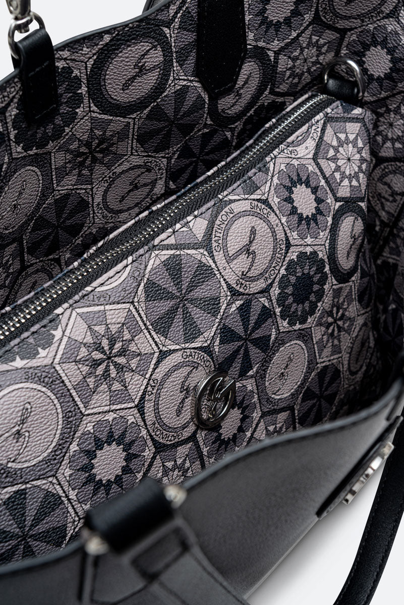 Bolsa de Compras Reversível Média Teodosia Fumaça