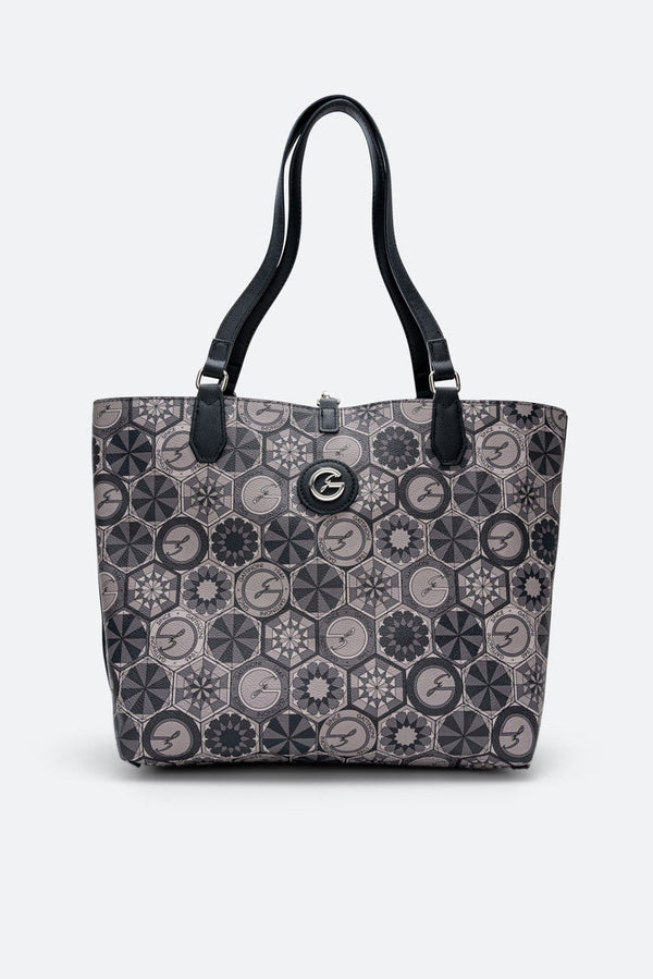 Reversible Medium Shopping Bag Teodosia Smoke