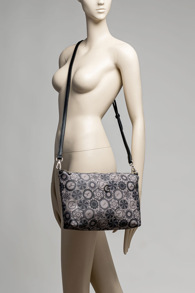 Reversible Medium Shopping Bag Teodosia Smoke