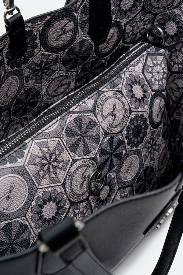 Reversible Medium Shopping Bag Teodosia Smoke