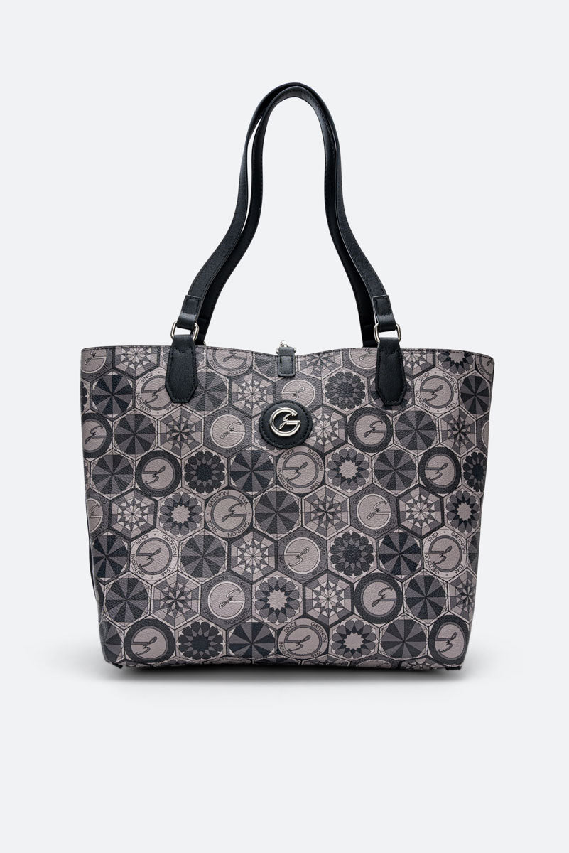 Reversible Medium Shopping Bag Teodosia Smoke