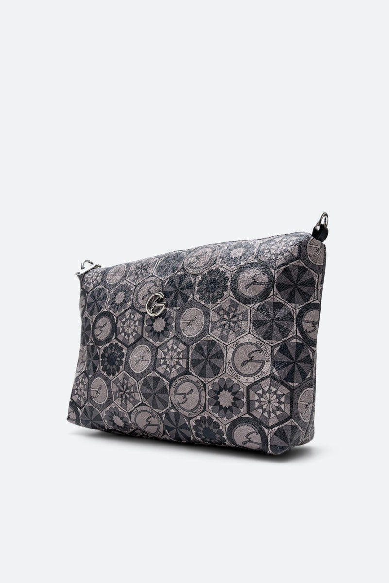 Sac de shopping réversible moyen Teodosia Smoke