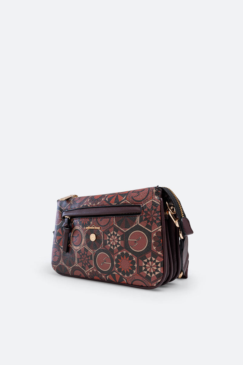 Bolso multi-folder Teodosia Garnet