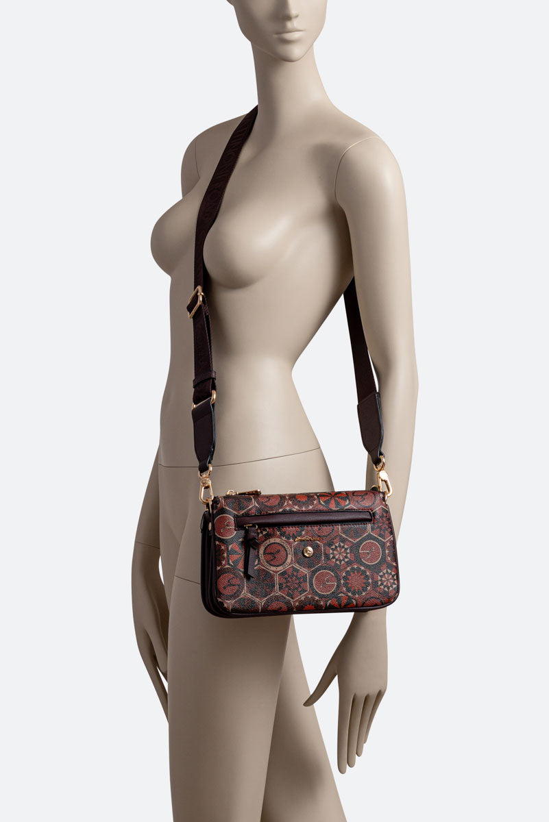 Bolso multi-folder Teodosia Garnet