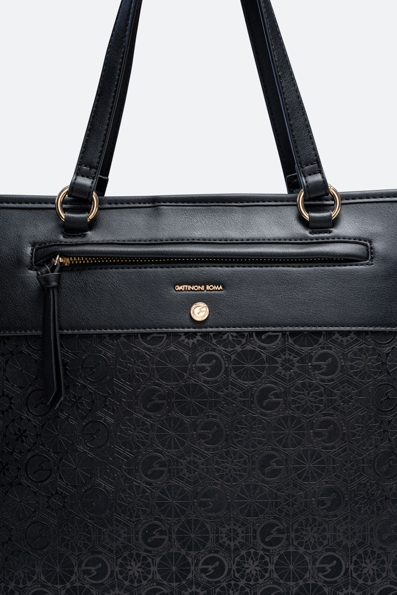 Teodosia Casual Black Shoulder Bag