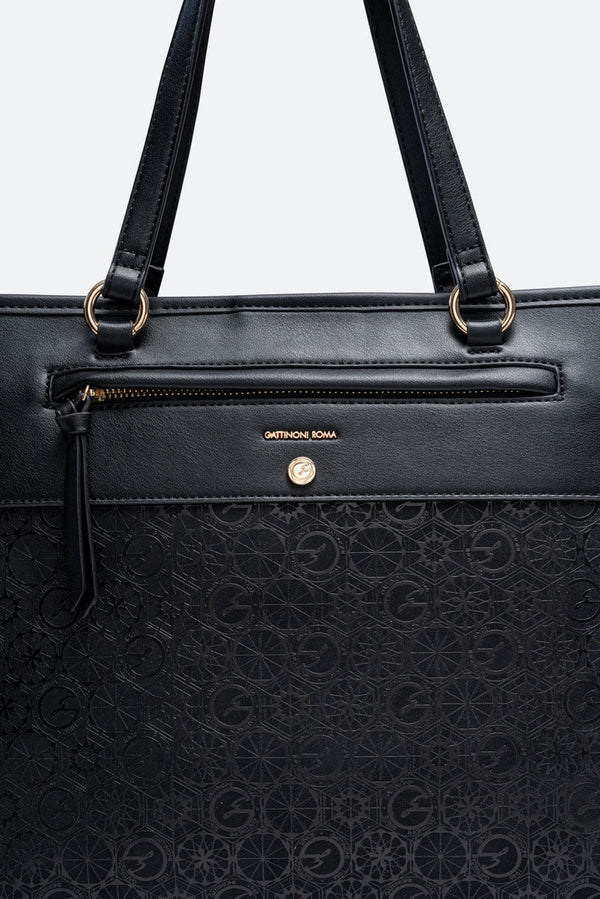 Teodosia Casual Black Shoulder Bag