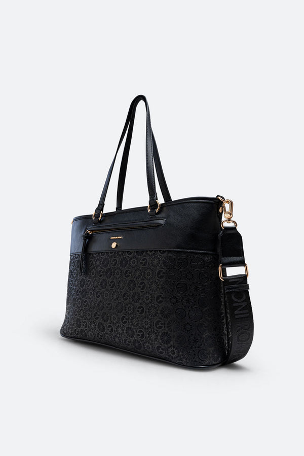 Teodosia Casual Black Shoulder Bag