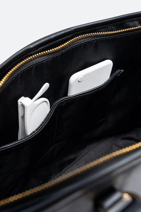 Teodosia Casual Black Shoulder Bag