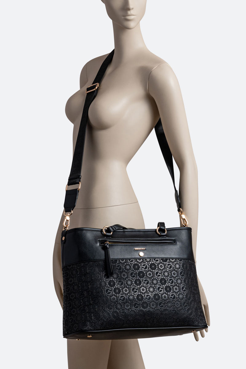 Teodosia Casual Black Shoulder Bag