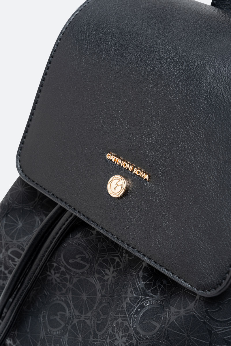 Teodosia Casual Black Backpack