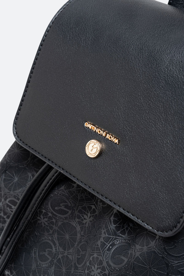 Teodosia Casual Black Backpack