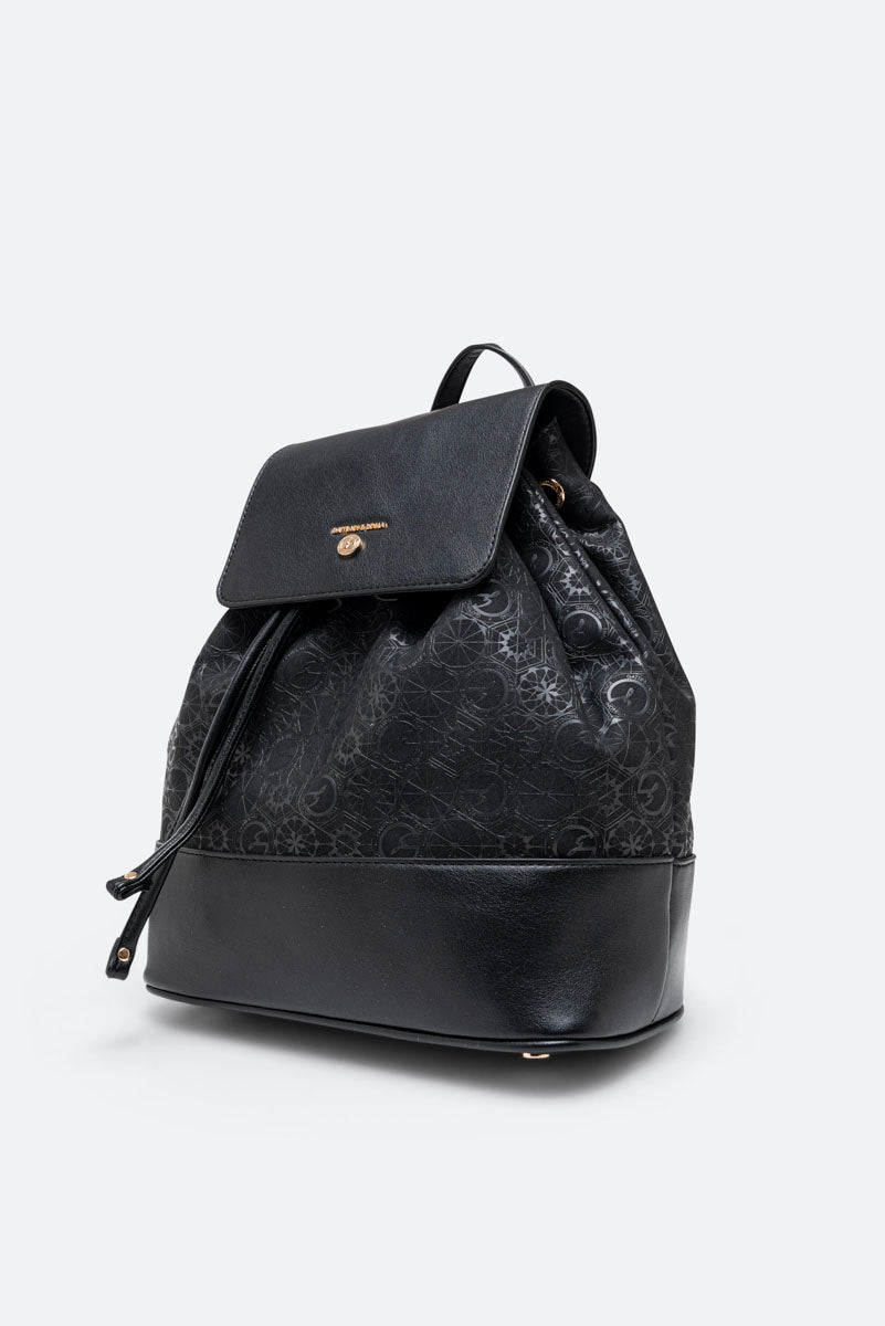 Teodosia Casual Black Backpack