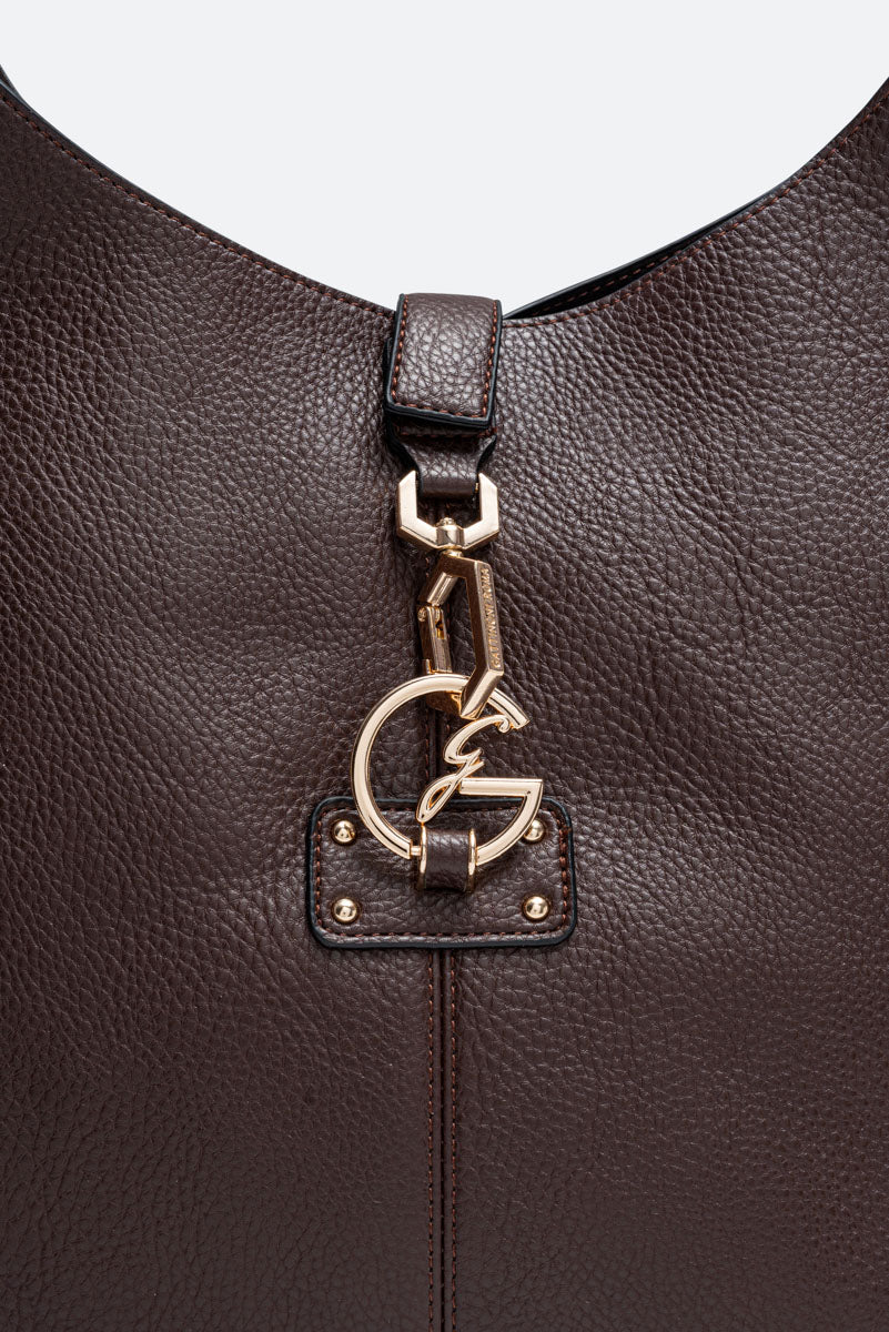 Hobo Lauren in Brown Synthetic Leather