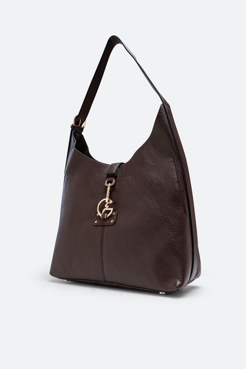 Hobo Lauren in Brown Synthetic Leather