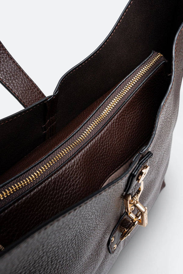 Hobo Lauren in Brown Synthetic Leather