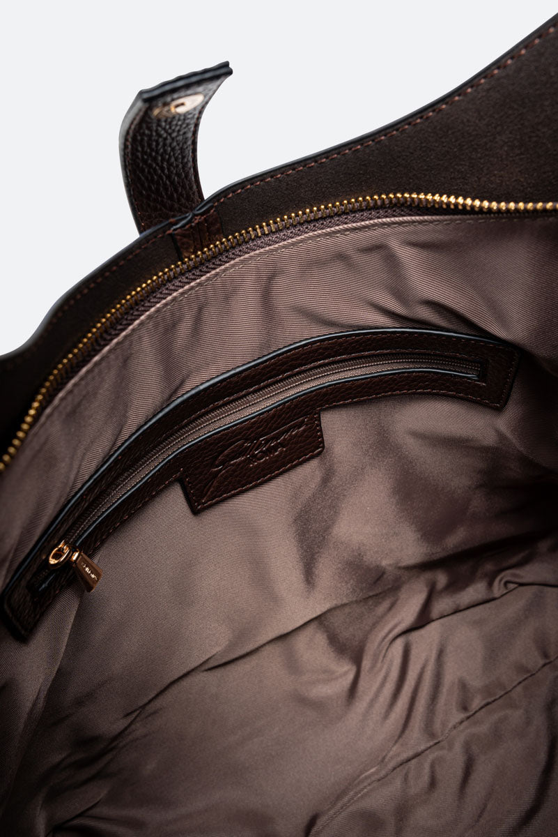 Hobo Lauren in Brown Synthetic Leather