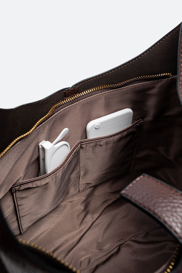 Hobo Lauren in Brown Synthetic Leather