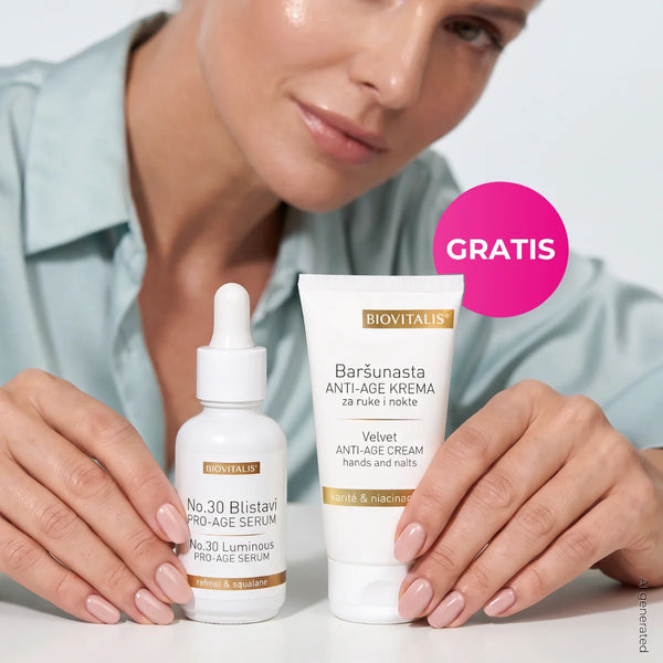 Anti age paket iz Biovitalisa za lice i ruke s retinolom