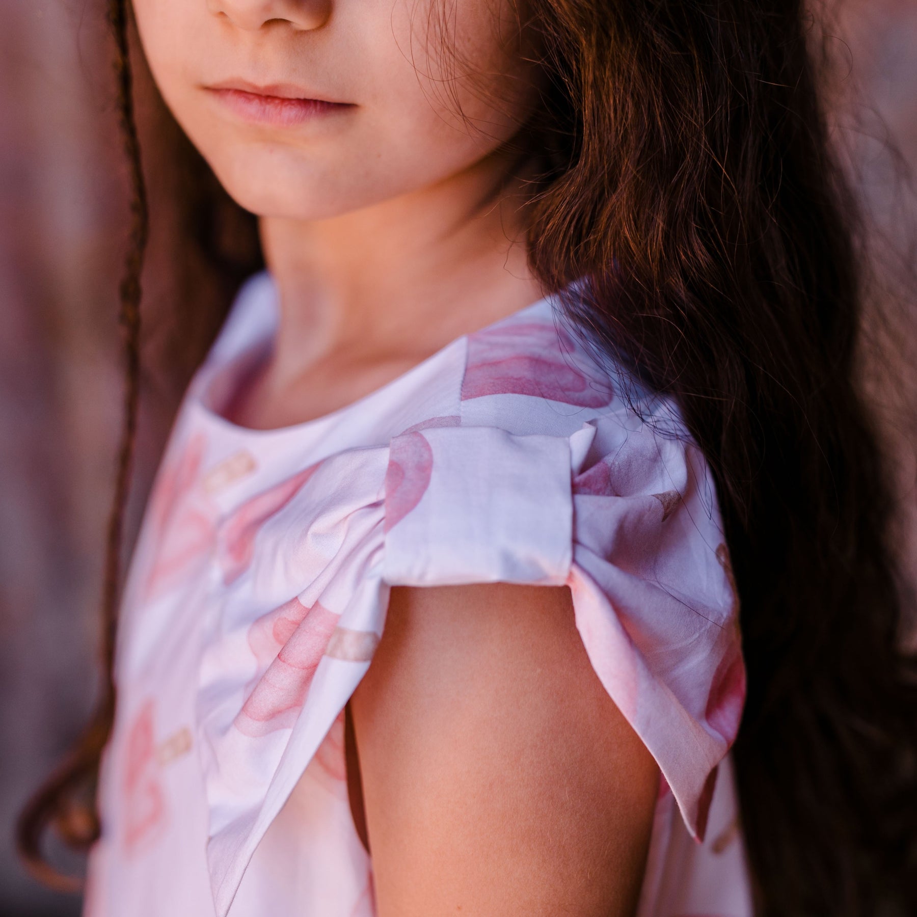 PINK ICICLE PRINT DRESS