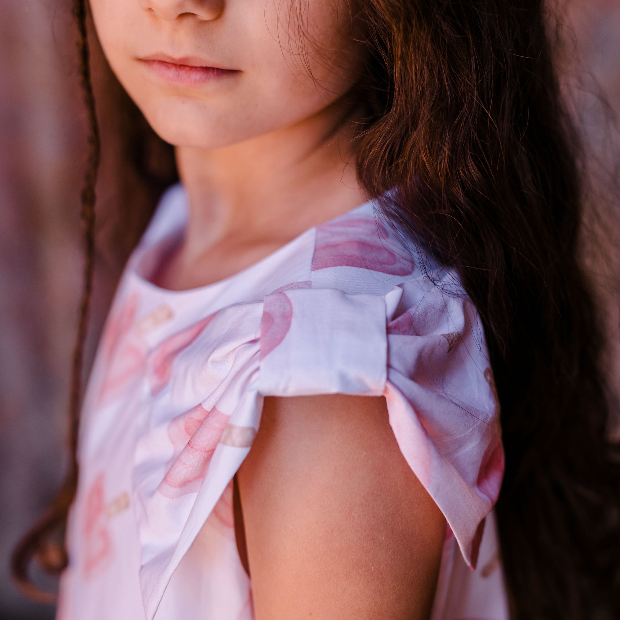 PINK ICICLE PRINT DRESS