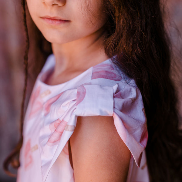 PINK ICICLE PRINT DRESS