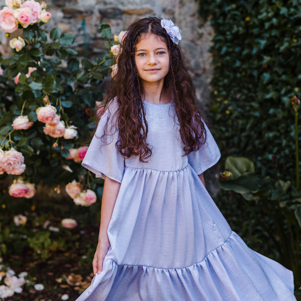 ABITO IN MANO SETA LILLA