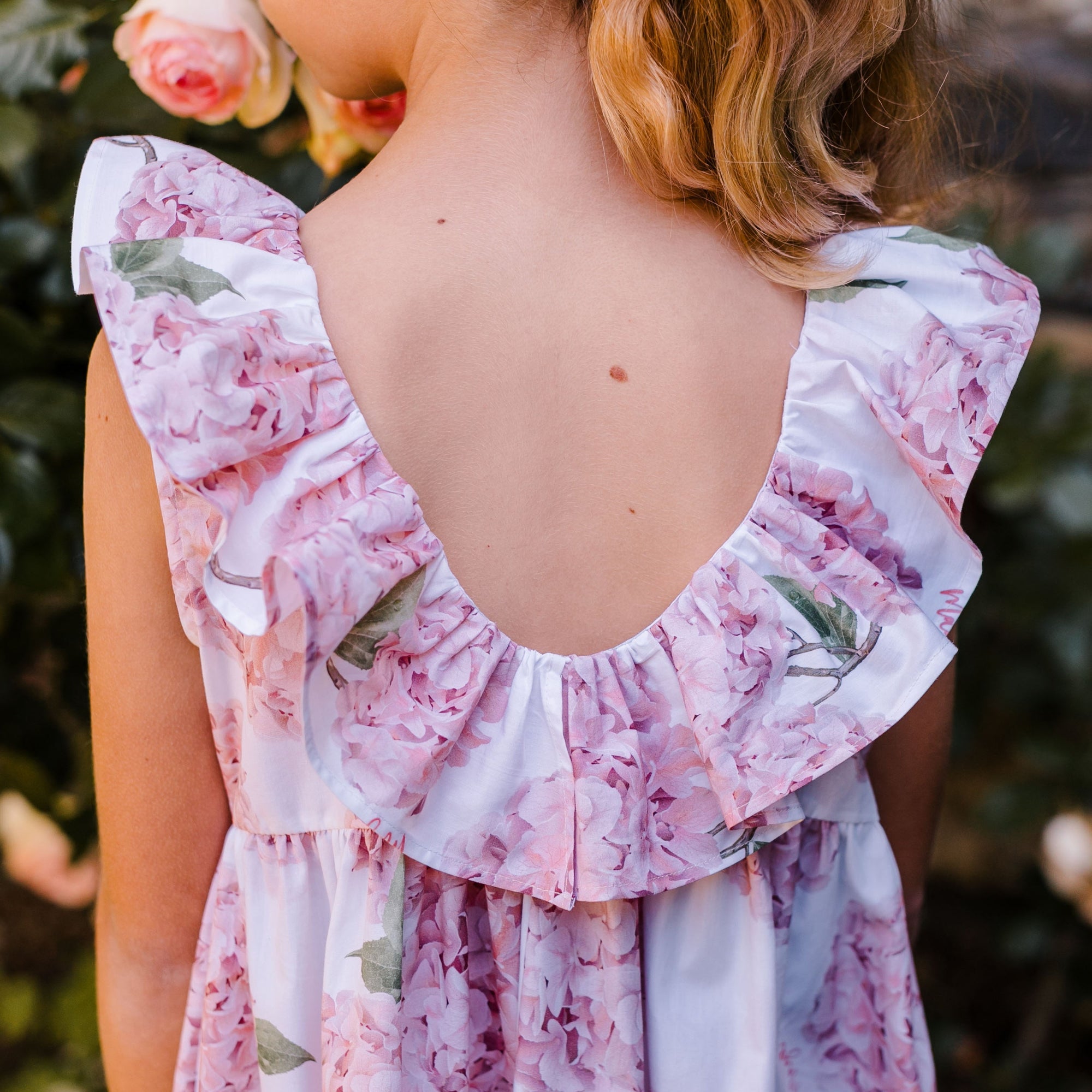 DRESS WITH RUFFLE DETAIL