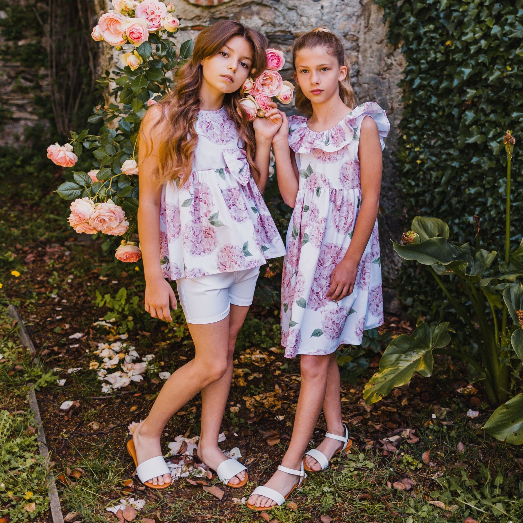 DRESS WITH RUFFLE DETAIL