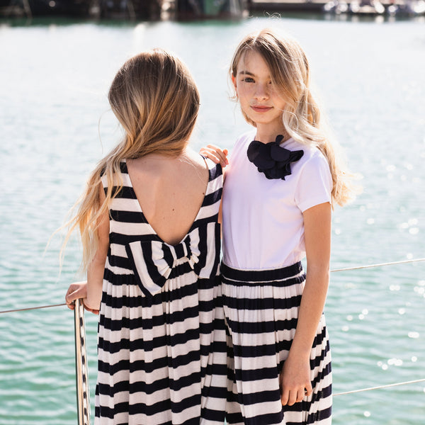 LONG STRIPED JERSEY DRESS