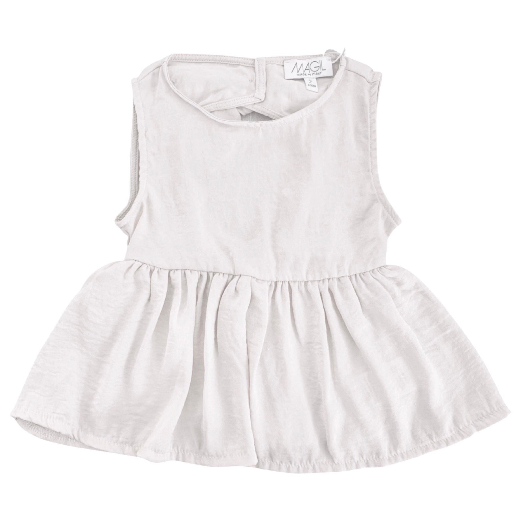 TOP SILK HAND CUT OUT AND BOW