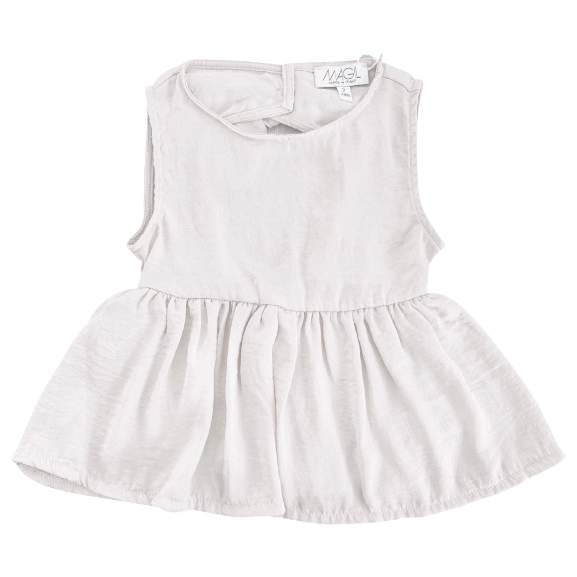 TOP SILK HAND CUT OUT AND BOW