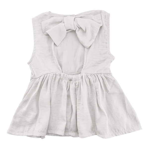 TOP SILK HAND CUT OUT AND BOW