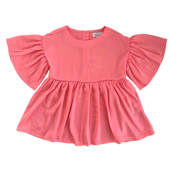 CAMICIA MANO SETA MANICHE VOLANT