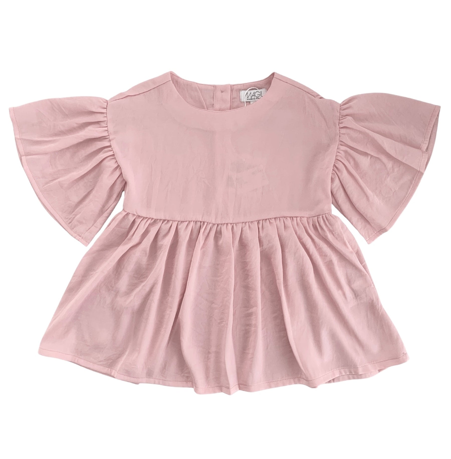 SILK TOUCH SHIRT WITH RUFFLE SLEEVES