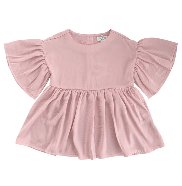 SILK TOUCH SHIRT WITH RUFFLE SLEEVES