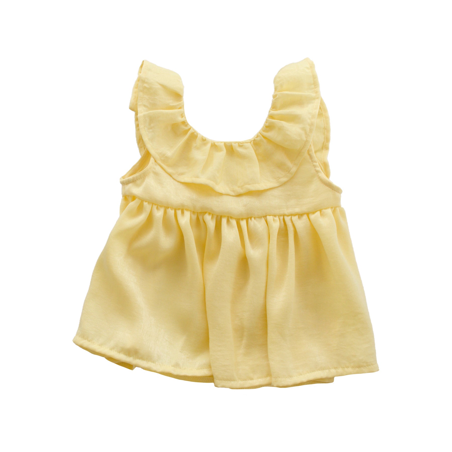 YELLOW SILK HAND TOP
