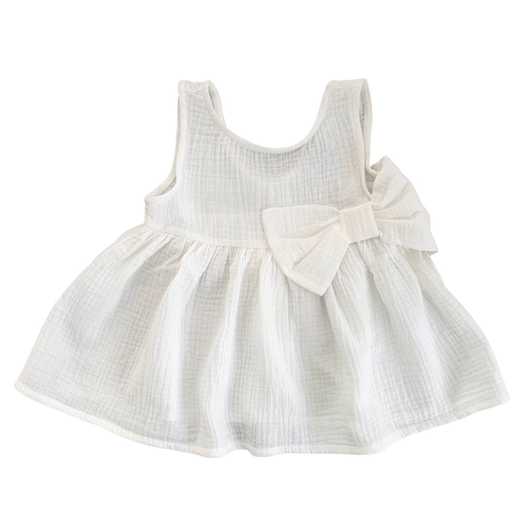 TOP IN GARZA CON FIOCCO FRONTALE