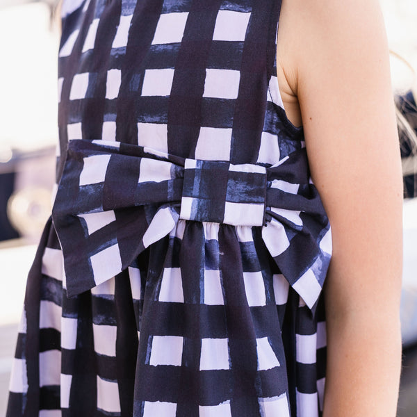 PRINTED TOP WITH FRONT BOW