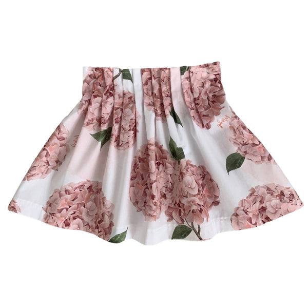 RUFFLED PATTERNED SKIRT