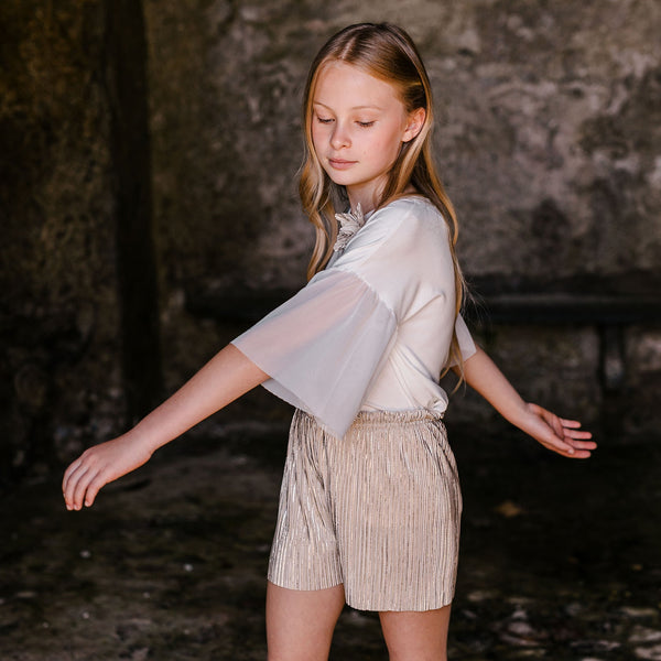 CARAMELLA PLEATED SHORTS