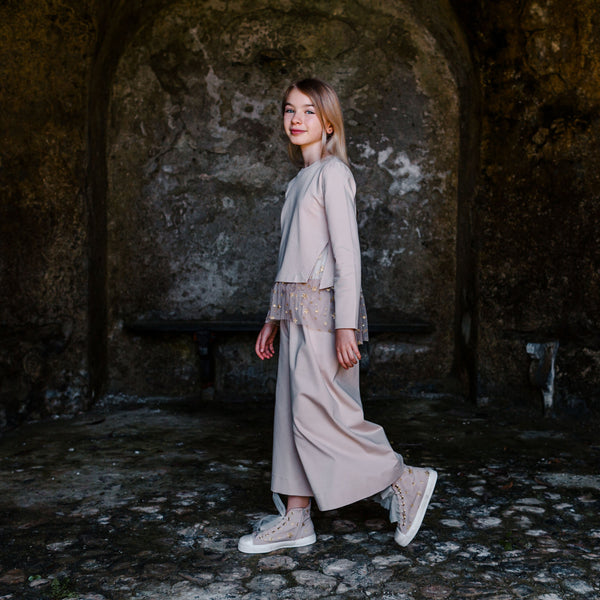 PANTALONES CARAMELLA EN PUNTADA MILANO
