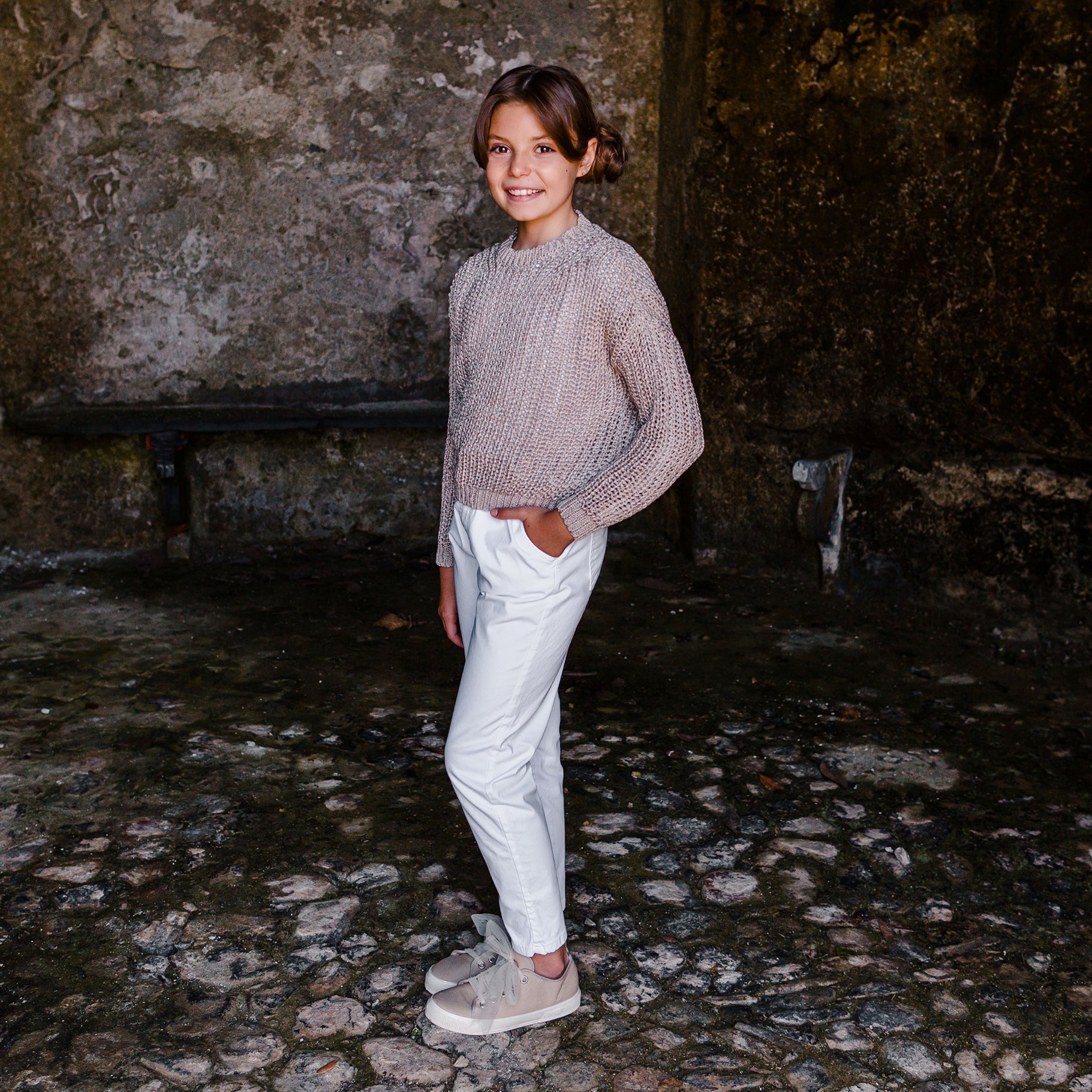 JEANS A CARAMELLA BIANCO