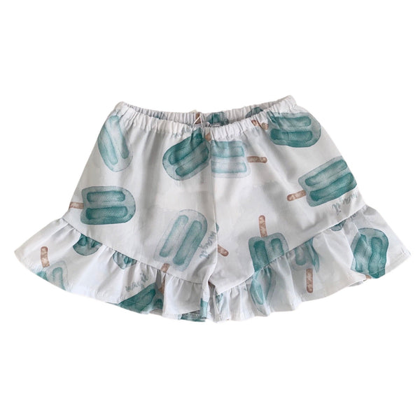PRINTED CULOTTE WITH RUFFLE
