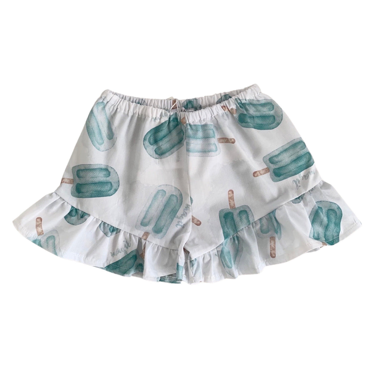 PRINTED CULOTTE WITH RUFFLE