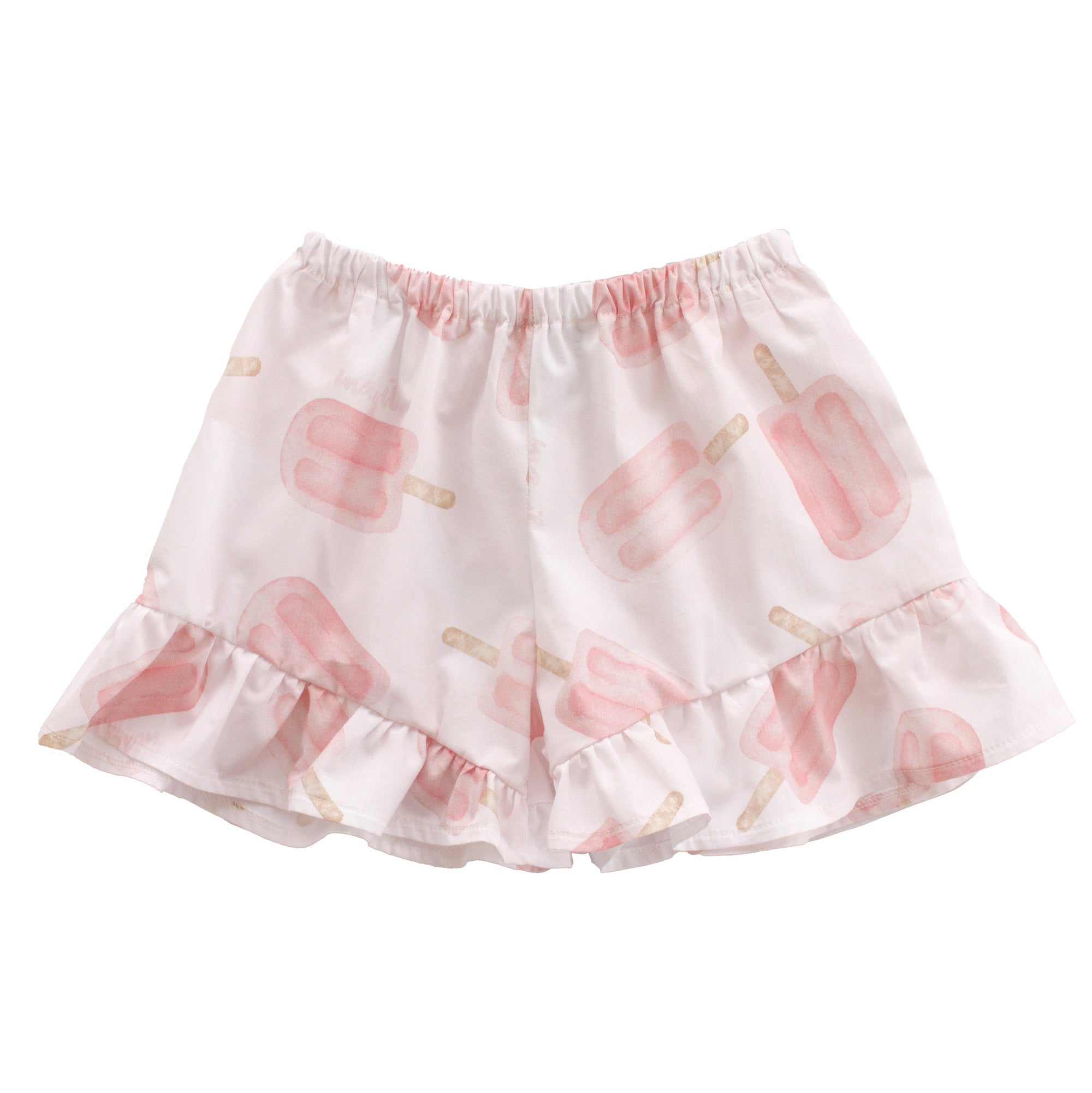 PRINTED CULOTTE WITH RUFFLE