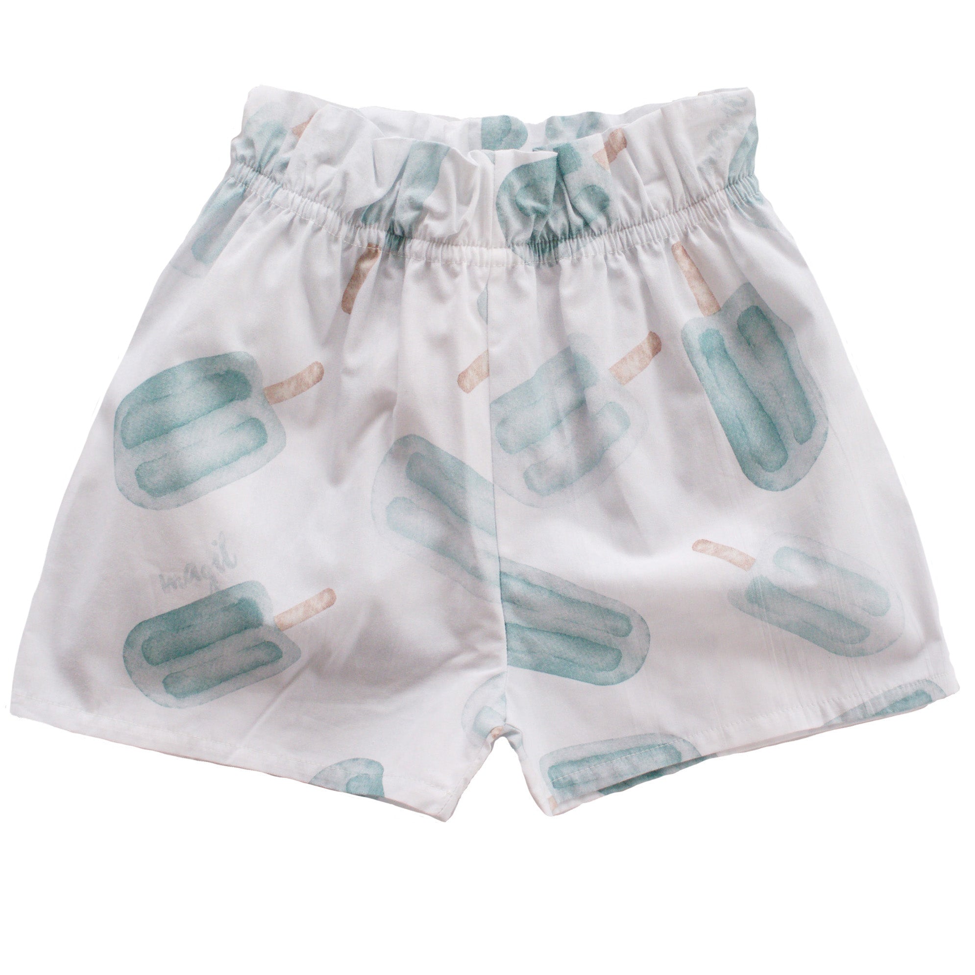 MINT GREEN POPSICLE PRINTED SHORTS