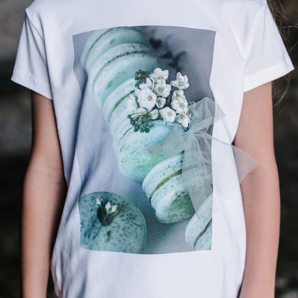 MACARON PRINT MINT GREEN T-SHIRT