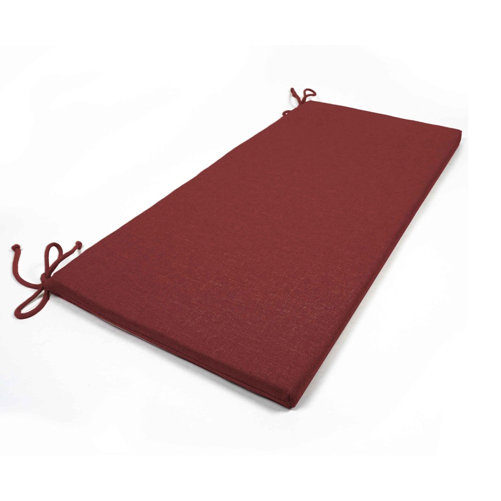cuscino per panche sfoderabile con alette in cotone e cerniera 80x40 (4578425012282)